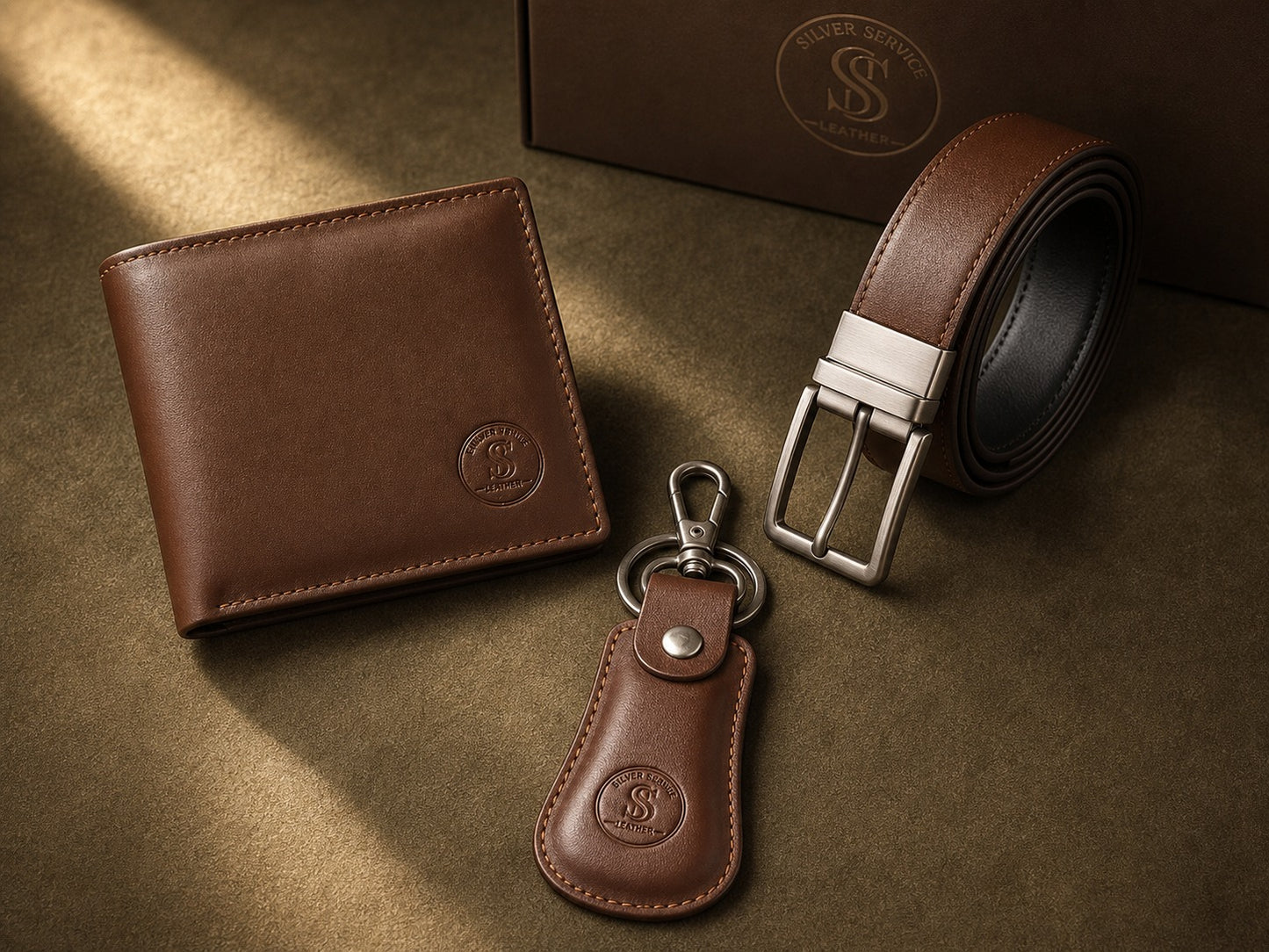 Silver Service Leather™ SSL 3-in-1 Leather Belt Wallet