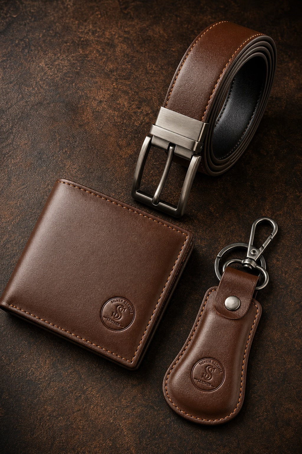 Silver Service Leather™ SSL 3-in-1 Leather Belt Wallet