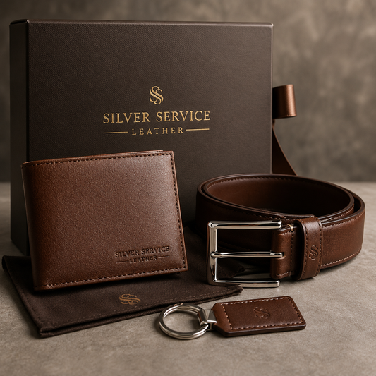 Silver Service Leather™ SSL 3-in-1 Leather Belt Wallet