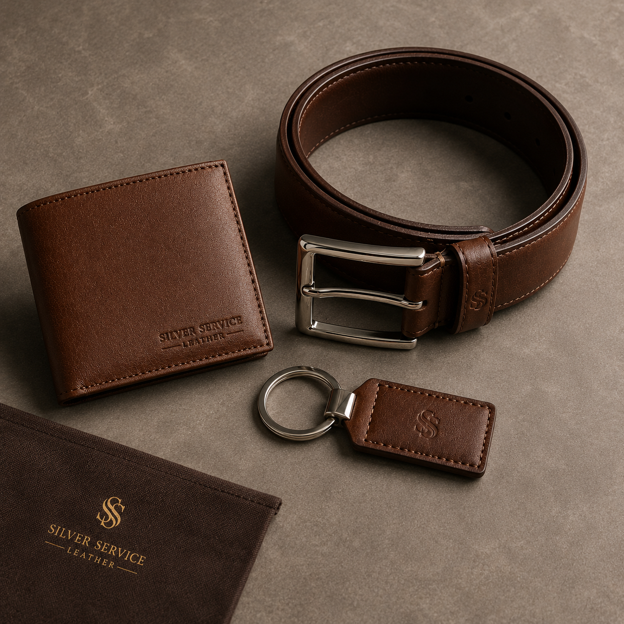Silver Service Leather™ SSL 3-in-1 Leather Belt Wallet