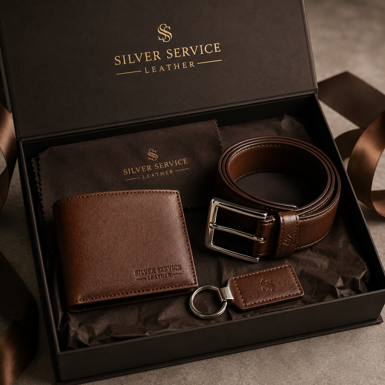 Silver Service Leather™ SSL 3-in-1 Leather Belt Wallet