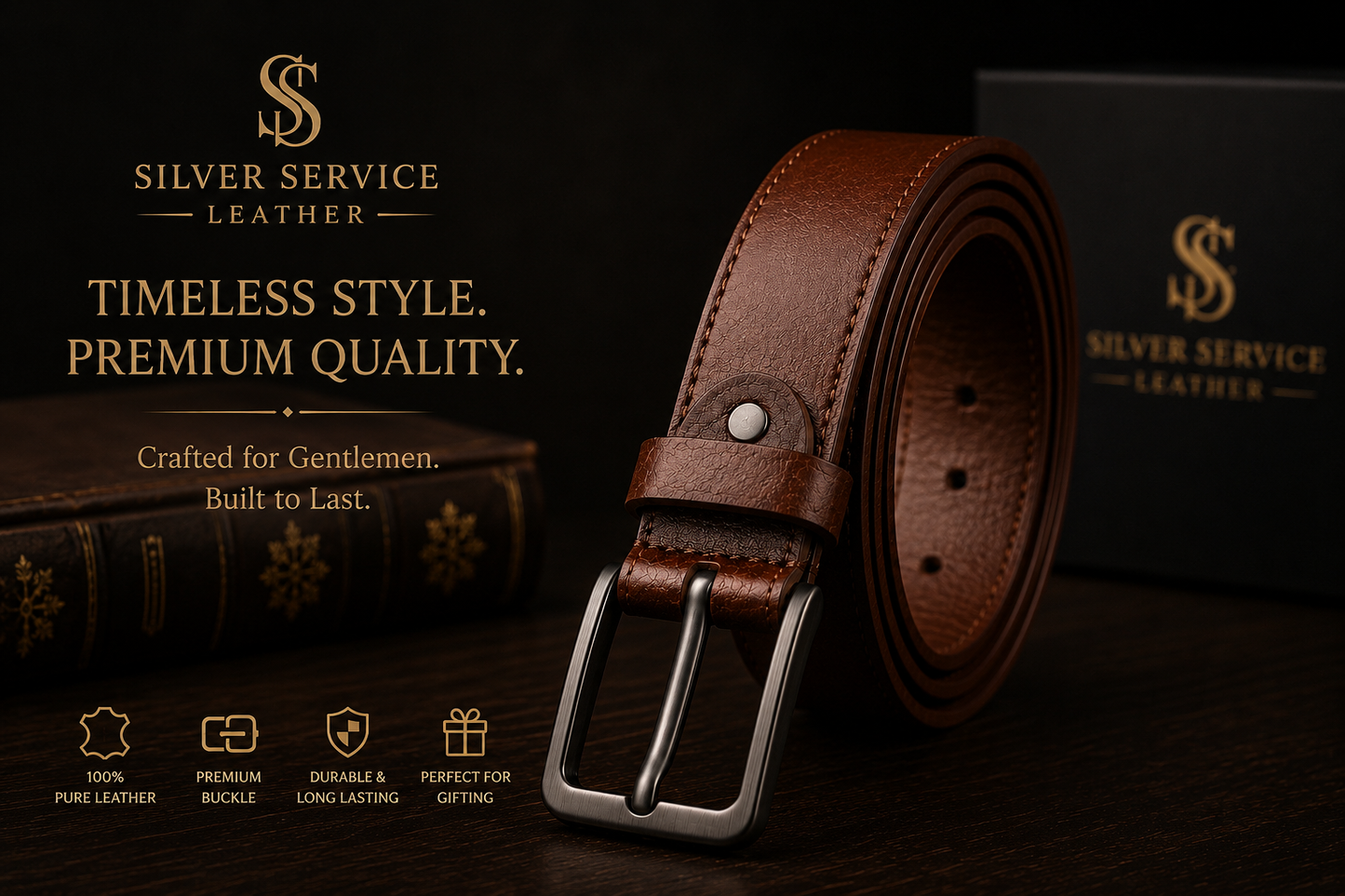 Silver Service Leather™ SSL Premium Belt