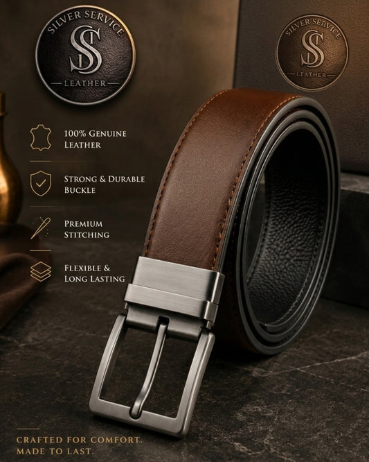 Silver Service Leather™ SSL 2-in-1 Reversible Belt