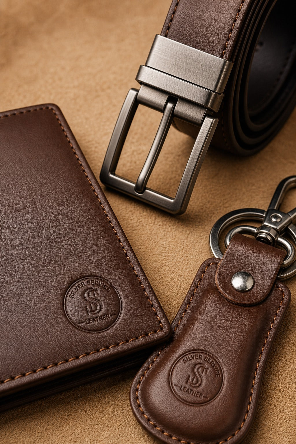 Silver Service Leather™ SSL 3-in-1 Leather Belt Wallet